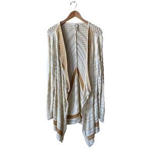 Chico’s Mixed-Stitch Crochet Cardigan | Size 2 | US Size Large 12